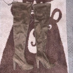 Thigh High tan boots